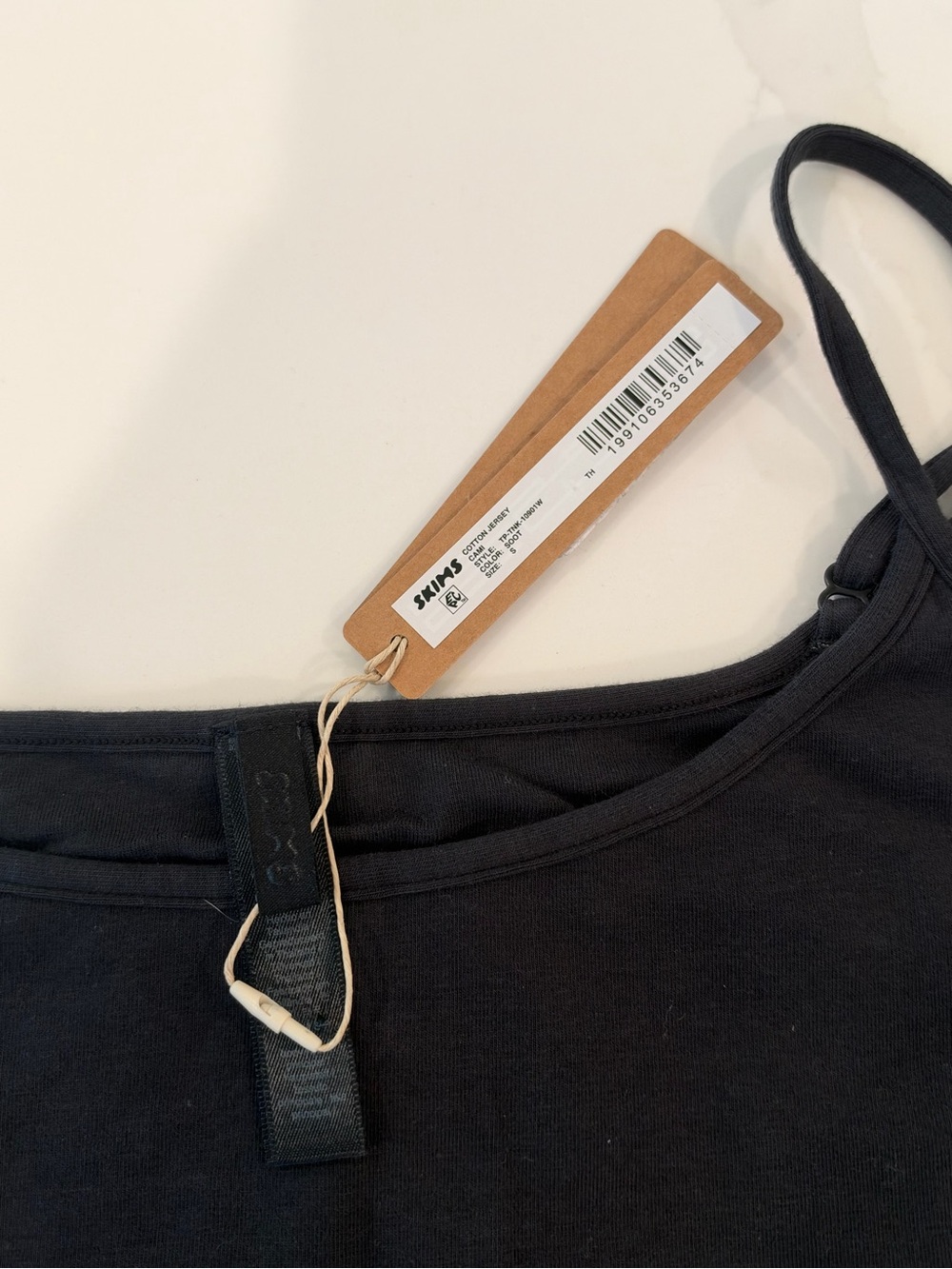 SKIMS Cotton Jersey Scoop Neck Cami SOOT size small - Picture 3 of 4